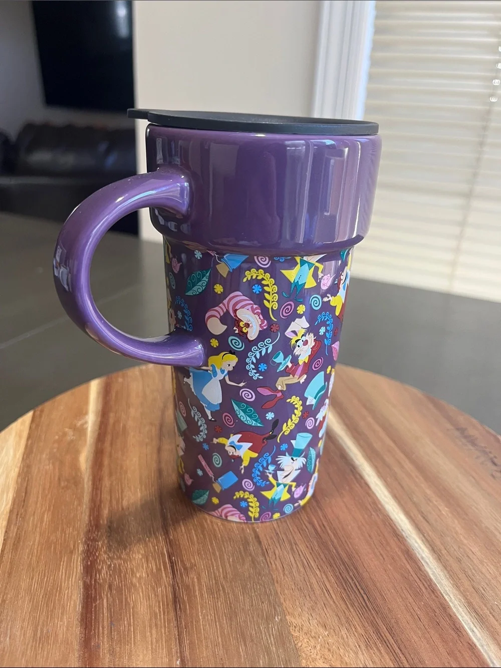 Disney Alice in Wonderland Ceramic Travel Mug with Lid